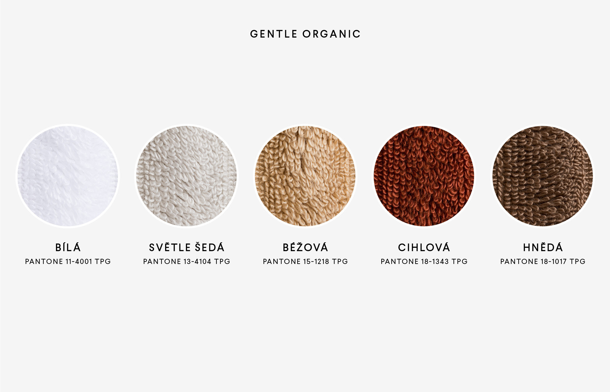  Kolekce Ručníky Gentle Organic